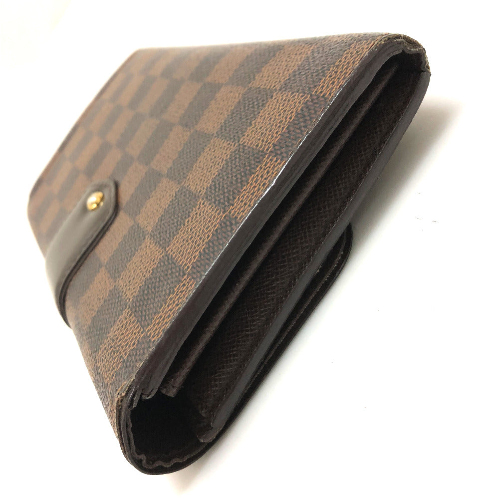 LOUIS VUITTON N61747 Damier Sistine Portefeuille Long Wallet, Flap Wallet, Unisex, Damier Canvas, Ebene Brown