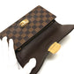 LOUIS VUITTON N61747 Damier Sistine Portefeuille Long Wallet, Flap Wallet, Unisex, Damier Canvas, Ebene Brown