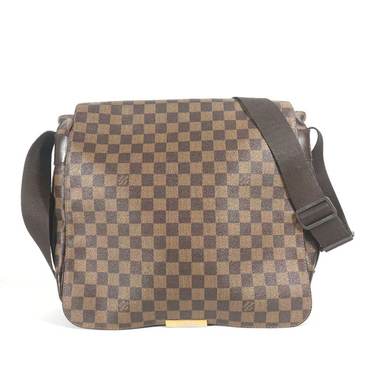 LOUIS VUITTON N45258 ダミエ バスティーユ 斜め掛け カバン フラップ ショルダーバッグ ダミエキャンバス ユニセックス エベヌ ブラウン
