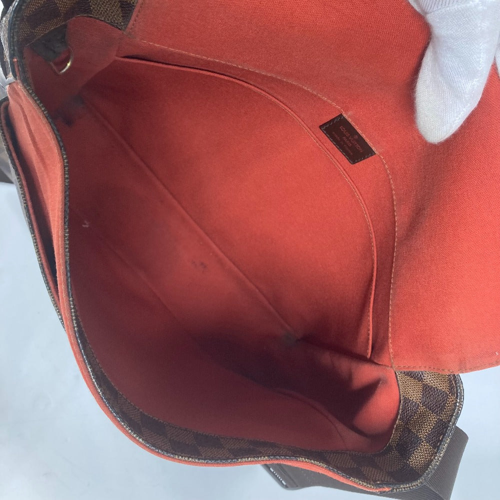 LOUIS VUITTON N45258 ダミエ バスティーユ 斜め掛け カバン フラップ ショルダーバッグ ダミエキャンバス ユニセックス エベヌ ブラウン