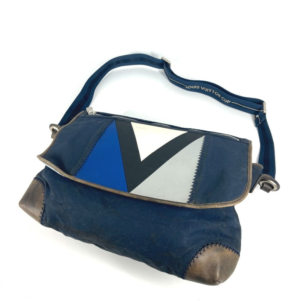 LOUIS VUITTON M80705 LVCUP Artimon Crossbody bag flap Shoulder Bag Coating canvas Navy Used