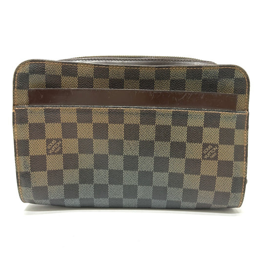 LOUIS VUITTON N51993 ダミエ サンルイ ポーチ カバン ストラップ付 セカンドバッグ ダミエキャンバス レディース エベヌ ブラウン