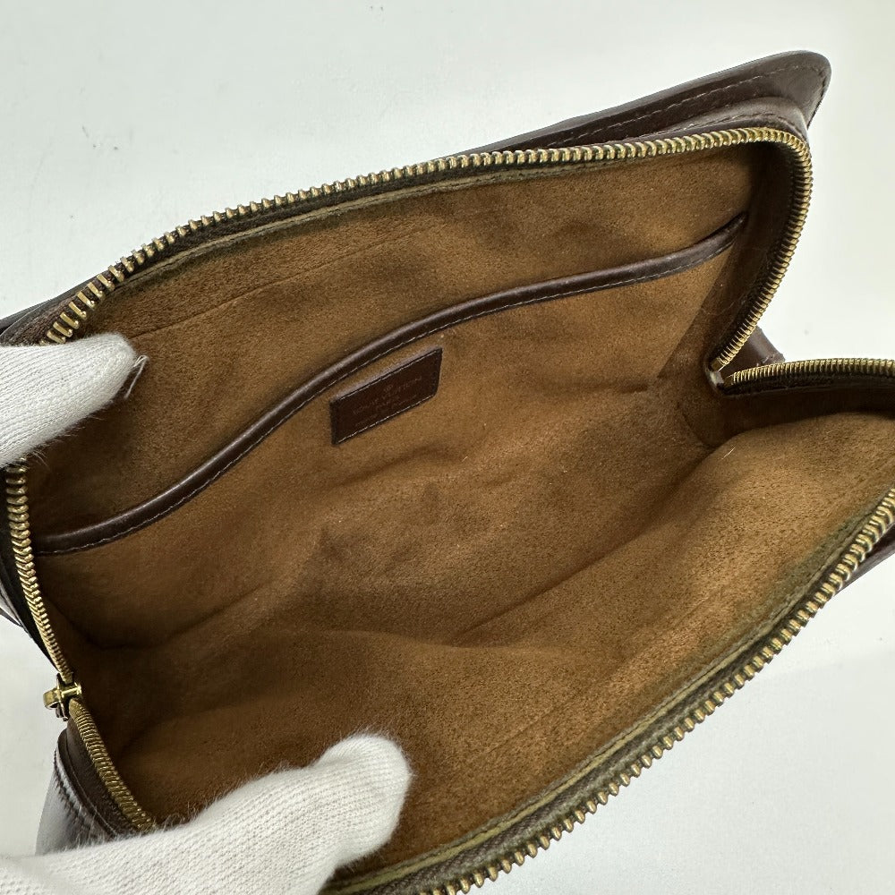 LOUIS VUITTON N51993 ダミエ サンルイ ポーチ カバン ストラップ付 セカンドバッグ ダミエキャンバス レディース エベヌ ブラウン