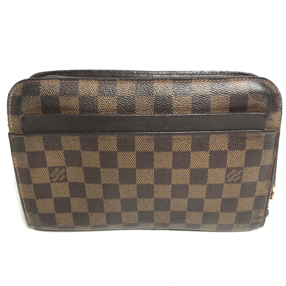 LOUIS VUITTON N51993 Damier Saint Louis Second Bag with Strap, Pouch, Clutch Bag, Damier Canvas, Men's, Ebene, Brown
