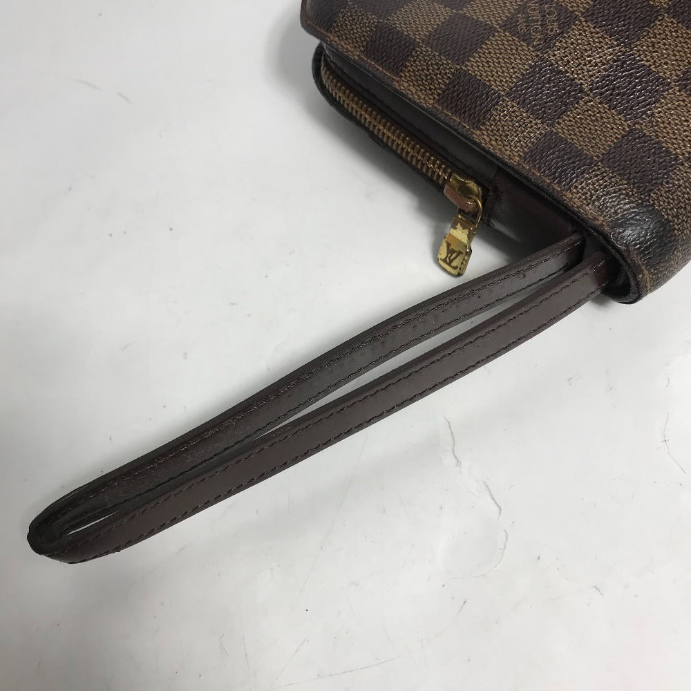 LOUIS VUITTON N51993 Damier Saint Louis Second Bag with Strap, Pouch, Clutch Bag, Damier Canvas, Men's, Ebene, Brown