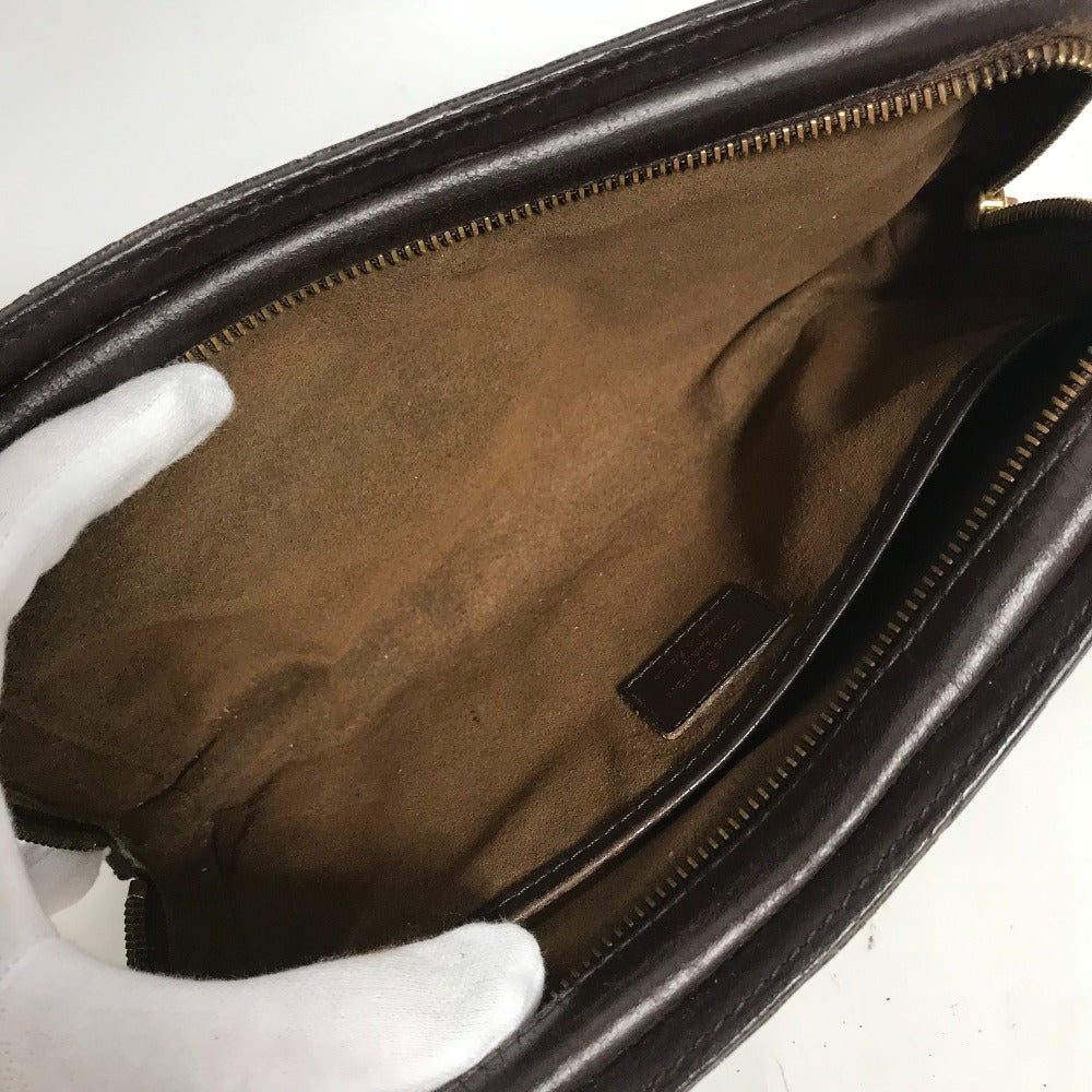 LOUIS VUITTON N51993 Damier Saint Louis Second Bag with Strap, Pouch, Clutch Bag, Damier Canvas, Men's, Ebene, Brown