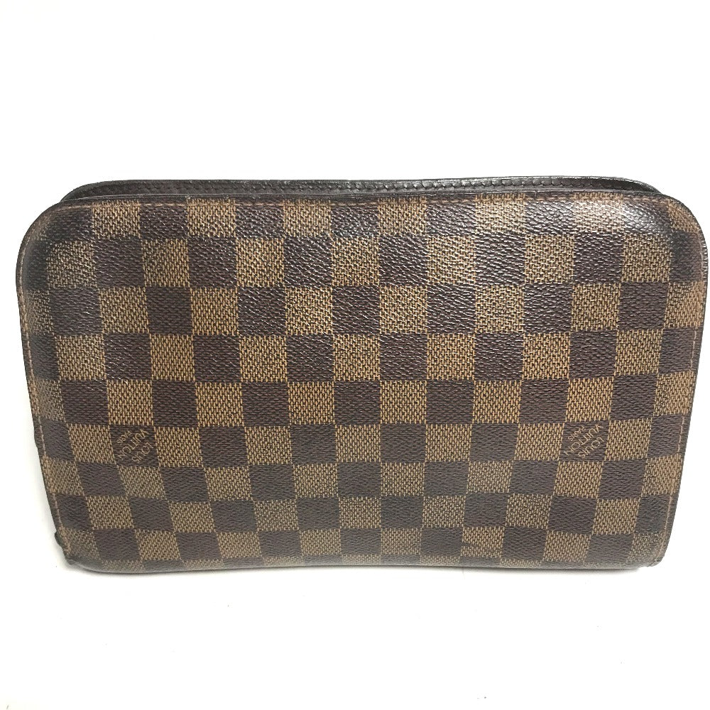 LOUIS VUITTON N51993 Damier Saint Louis Second Bag with Strap, Pouch, Clutch Bag, Damier Canvas, Men's, Ebene, Brown