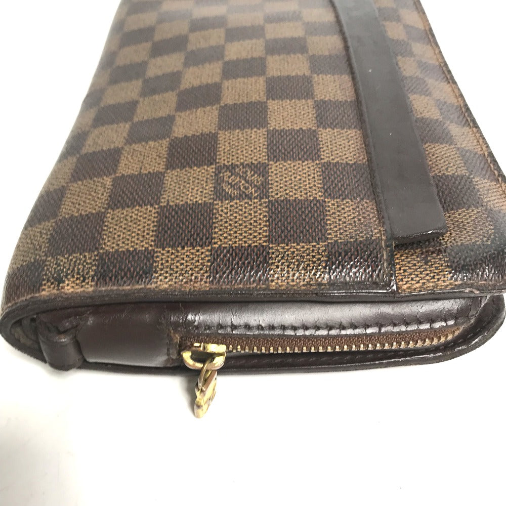 LOUIS VUITTON N51993 Damier Saint Louis Second Bag with Strap, Pouch, Clutch Bag, Damier Canvas, Men's, Ebene, Brown