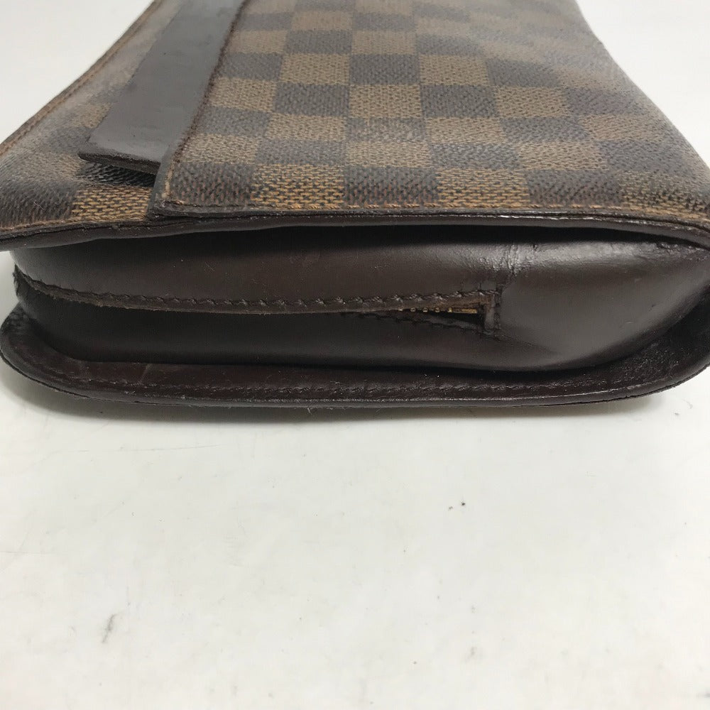LOUIS VUITTON N51993 Damier Saint Louis Second Bag with Strap, Pouch, Clutch Bag, Damier Canvas, Men's, Ebene, Brown