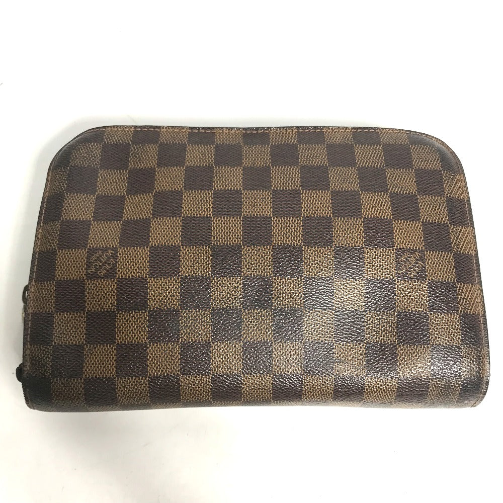 LOUIS VUITTON N51993 Damier Saint Louis Second Bag with Strap, Pouch, Clutch Bag, Damier Canvas, Men's, Ebene, Brown