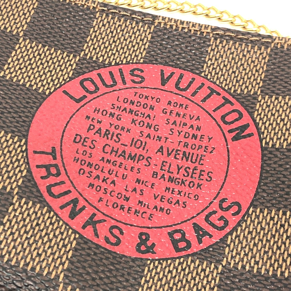 LOUIS VUITTON N58011 ミニポシェット アクセソワール T&B ミニバッグ アクセサリーポーチ ダミエキャンバス レディース エベヌ ブラウン
