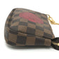 LOUIS VUITTON N58011 ミニポシェット アクセソワール T&B ミニバッグ アクセサリーポーチ ダミエキャンバス レディース エベヌ ブラウン