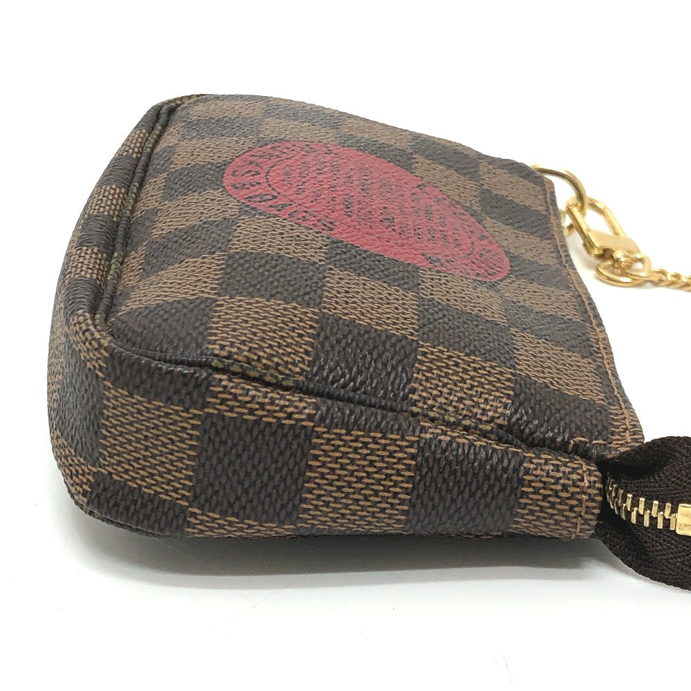LOUIS VUITTON N58011 ミニポシェット アクセソワール T&B ミニバッグ アクセサリーポーチ ダミエキャンバス レディース エベヌ ブラウン