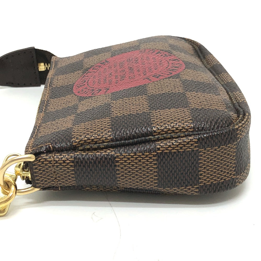 LOUIS VUITTON N58011 ミニポシェット アクセソワール T&B ミニバッグ アクセサリーポーチ ダミエキャンバス レディース エベヌ ブラウン