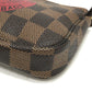 LOUIS VUITTON N58011 ミニポシェット アクセソワール T&B ミニバッグ アクセサリーポーチ ダミエキャンバス レディース エベヌ ブラウン
