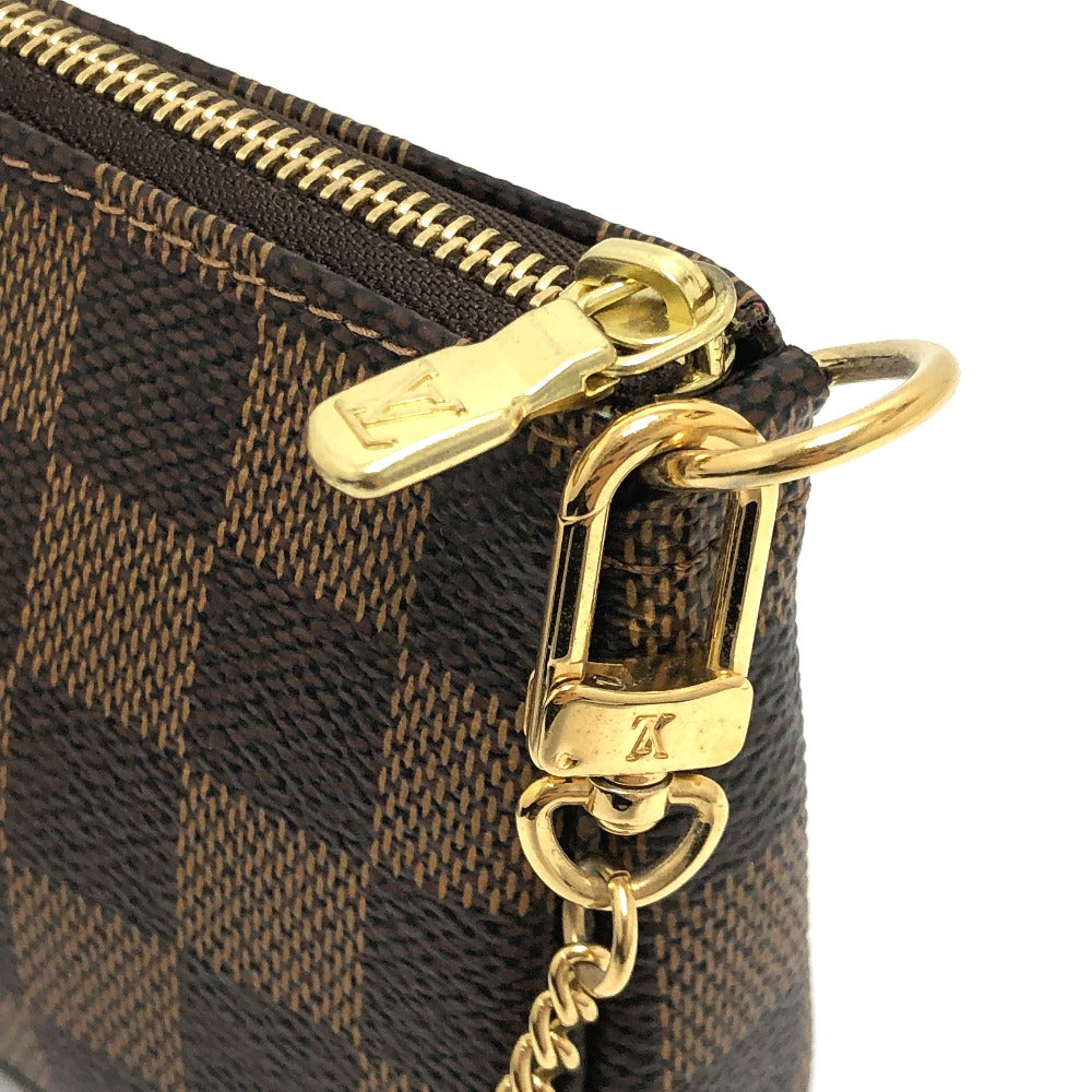 LOUIS VUITTON N58011 ミニポシェット アクセソワール T&B ミニバッグ アクセサリーポーチ ダミエキャンバス レディース エベヌ ブラウン
