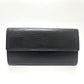 LOUIS VUITTON M63742 Portefeuille Sarah Bi-fold Wallet Long Wallet Epi Leather Women's Black