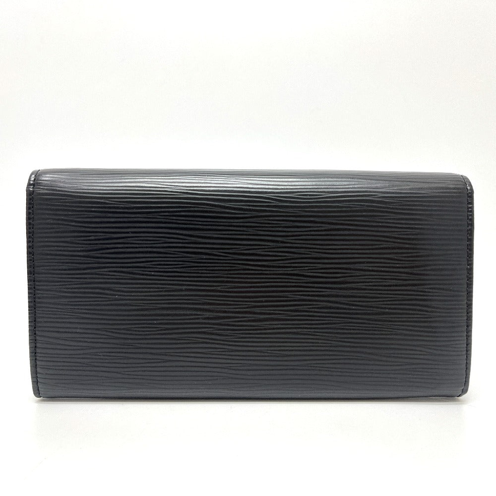 LOUIS VUITTON M63742 Portefeuille Sarah Bi-fold Wallet Long Wallet Epi Leather Women's Black