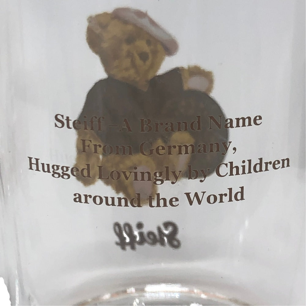 LOUIS VUITTON Teddy Bear Motif Bear Steiff x Monogram Collaboration Cups (Set of 2) Set of 2 glasses glass Glass clear Used