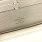 LOUIS VUITTON M93437 Empreinte Portefeuille Secrete Long Zip-Around Wallet in Monogram Empreinte Leather, Women's, Neige/White