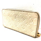 LOUIS VUITTON M93437 Empreinte Portefeuille Secrete Long Zip-Around Wallet in Monogram Empreinte Leather, Women's, Neige/White