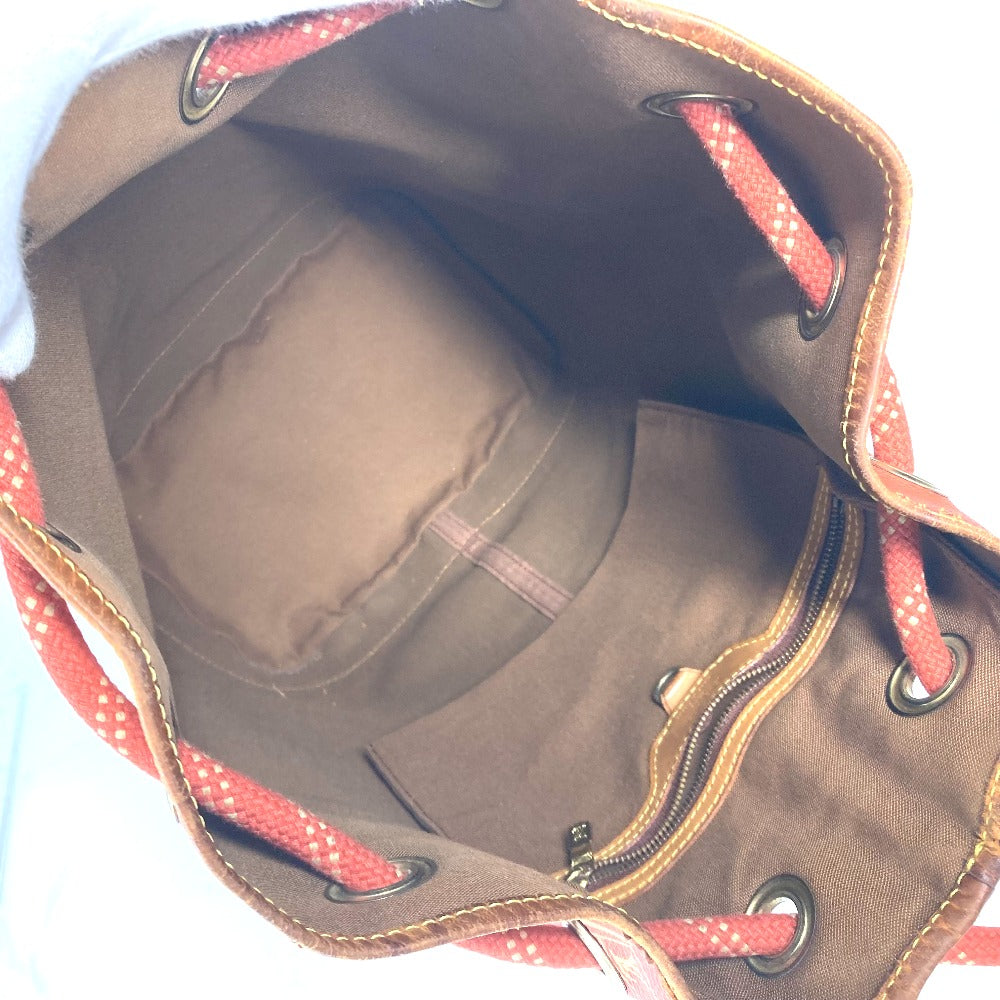 LOUIS VUITTON M80026 LVCUP ルイヴィトンカップ サントロペ 巾着 カバン 肩掛け ショルダーバッグ レザー/PVC レディース アボガニー ブラウン - brandshop-reference