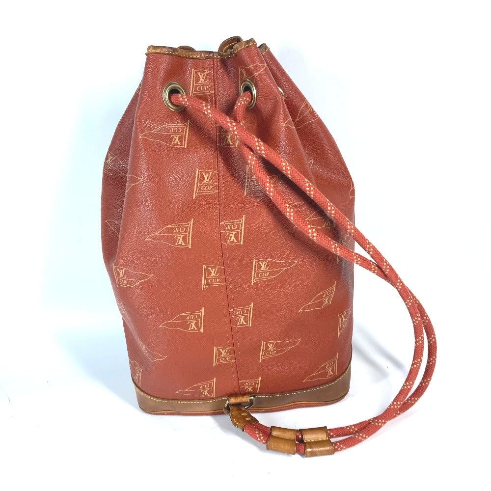 LOUIS VUITTON M80026 LVCUP ルイヴィトンカップ サントロペ 巾着 カバン 肩掛け ショルダーバッグ レザー/PVC レディース アボガニー ブラウン - brandshop-reference