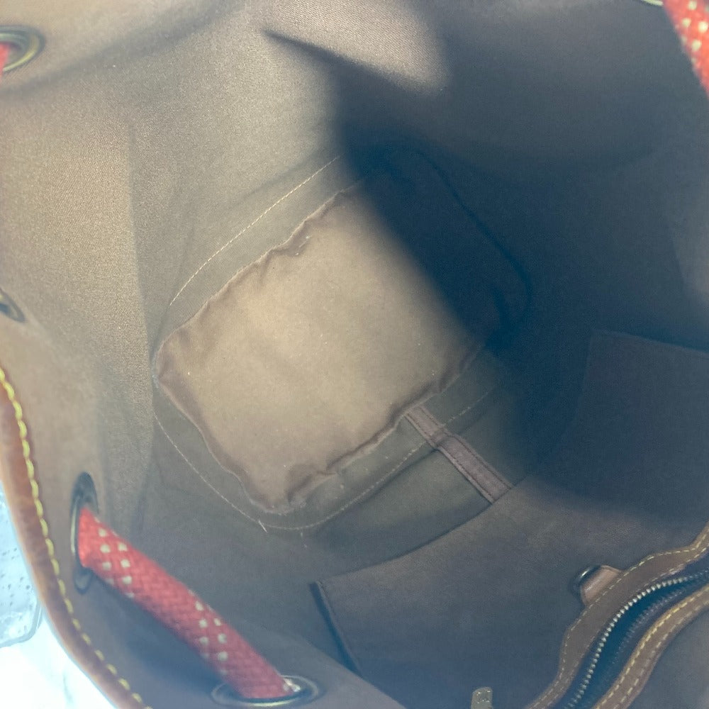 LOUIS VUITTON M80026 LVCUP ルイヴィトンカップ サントロペ 巾着 カバン 肩掛け ショルダーバッグ レザー/PVC レディース アボガニー ブラウン - brandshop-reference