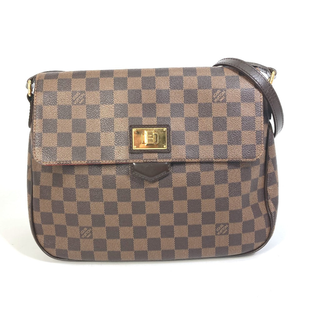 LOUIS VUITTON N41178 Damier Bussas Roseberry Shoulder Bag in Damier Canvas, Brown, Women's
