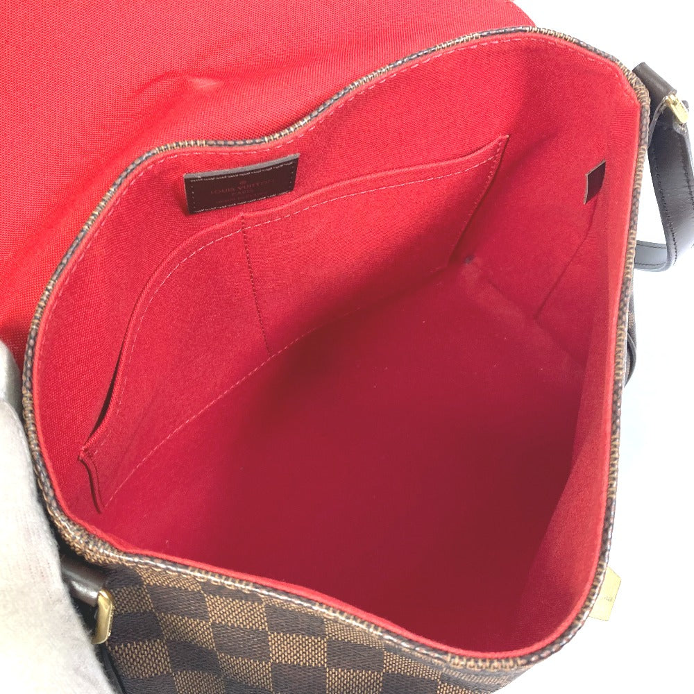 LOUIS VUITTON N41178 Damier Bussas Roseberry Shoulder Bag in Damier Canvas, Brown, Women's