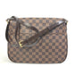 LOUIS VUITTON N41178 Damier Bussas Roseberry Shoulder Bag in Damier Canvas, Brown, Women's