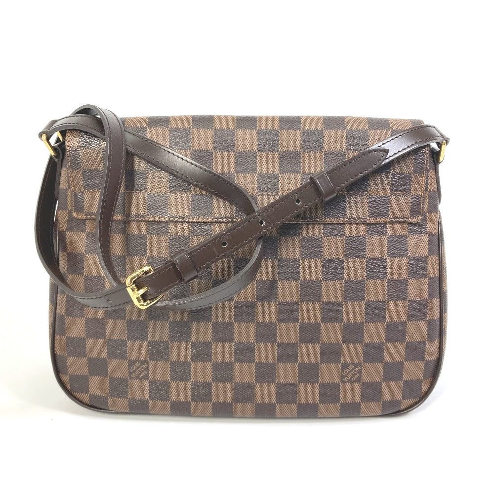 LOUIS VUITTON N41178 Damier Bussas Roseberry Shoulder Bag in Damier Canvas, Brown, Women's