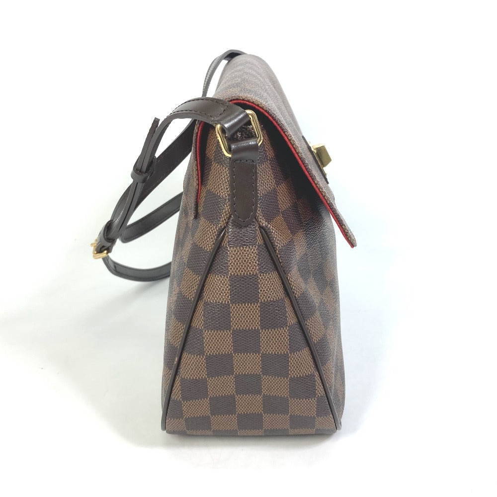 LOUIS VUITTON N41178 Damier Bussas Roseberry Shoulder Bag in Damier Canvas, Brown, Women's