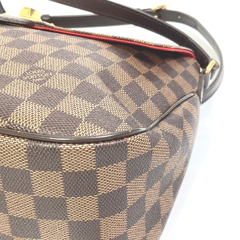 LOUIS VUITTON N41178 Damier Bussas Roseberry Shoulder Bag in Damier Canvas, Brown, Women's