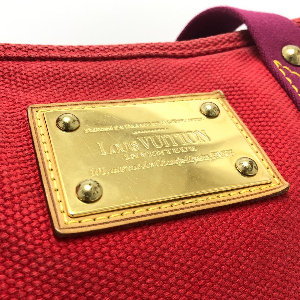 LOUIS VUITTON M40034 アンティグア カバMM トートバック カバン バック ハンドバック トートバッグ キャンバス レディース レッド