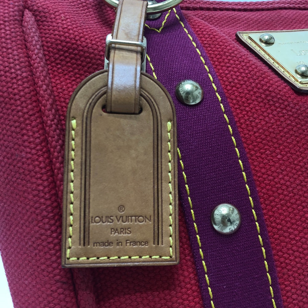 LOUIS VUITTON M40034 アンティグア カバMM トートバック カバン バック ハンドバック トートバッグ キャンバス レディース レッド