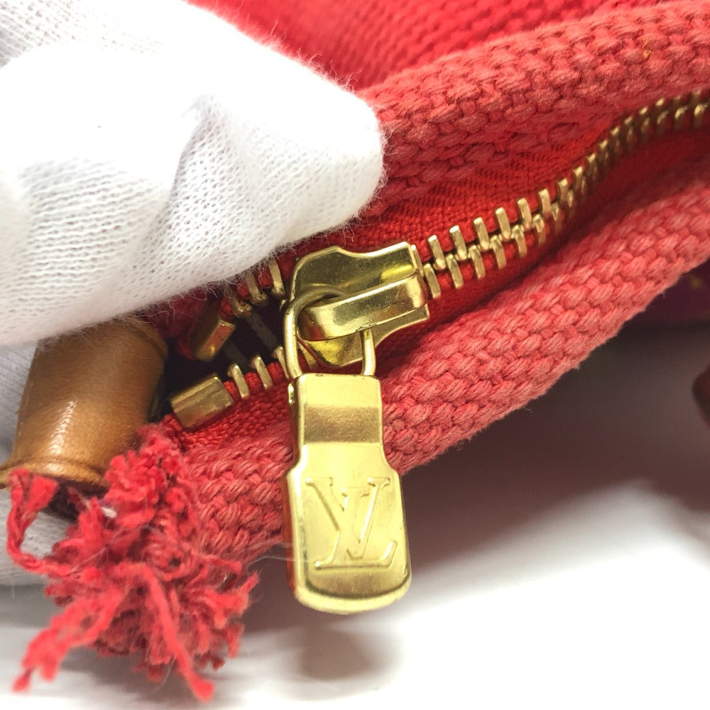 LOUIS VUITTON M40034 アンティグア カバMM トートバック カバン バック ハンドバック トートバッグ キャンバス レディース レッド