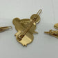LOUIS VUITTON M92595 村上隆 パンダ オニオンヘッド フラワーハットマン ヘアピン 3点セット バレッタ メタル ユニセックス マルチカラー