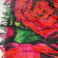 LOUIS VUITTON M72379 Etoile Rose Graffiti Shawl with Fringe, Cashmere, and Fuchsia Pink