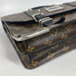 LOUIS VUITTON M92292 モノグラムマカサー ラリー ブリーフケース 書類バッグ トートバッグ カバン ビジネスバッグ モノグラムキャンバス メンズ ブラウン