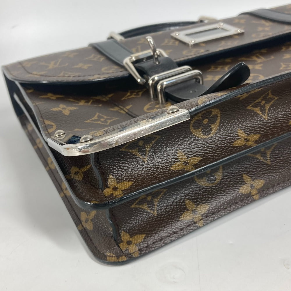 LOUIS VUITTON M92292 モノグラムマカサー ラリー ブリーフケース 書類バッグ トートバッグ カバン ビジネスバッグ モノグラムキャンバス メンズ ブラウン