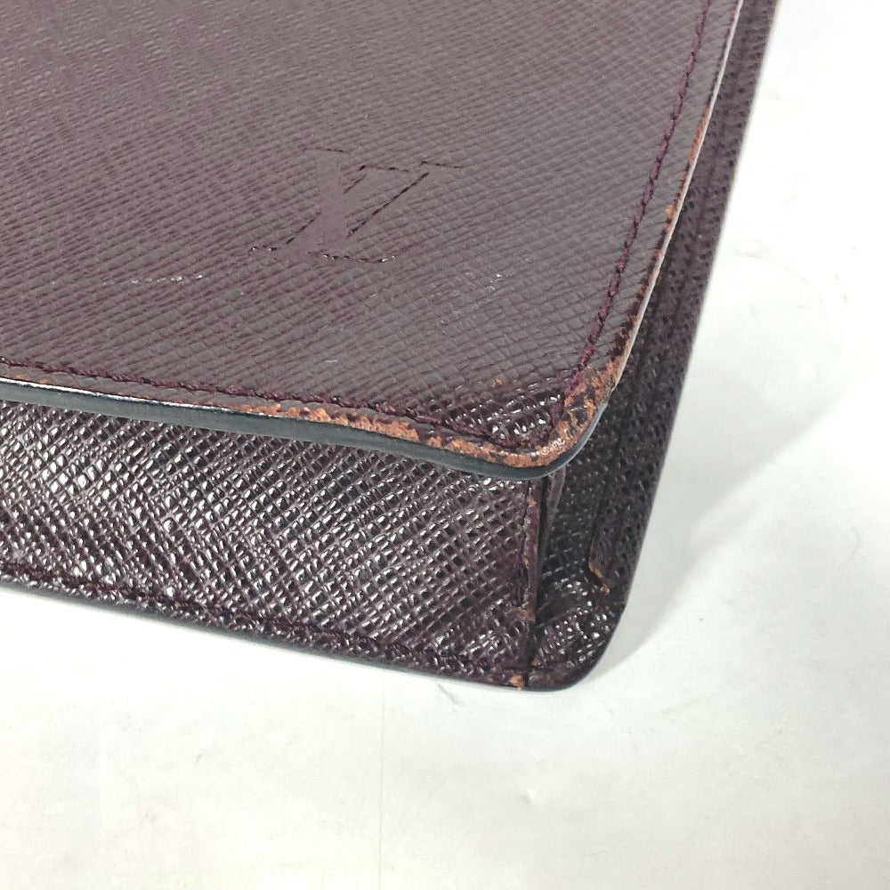 LOUIS VUITTON M30076 タイガ セルヴィエットクラド 書類バッグ カバン ブリーフケース ビジネスバッグ タイガレザー メンズ アカジュー ワインレッド - brandshop-reference