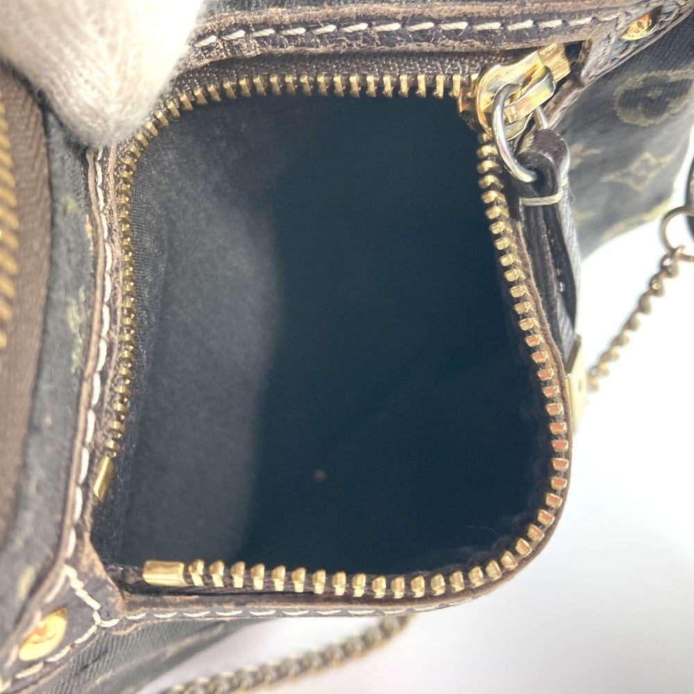 LOUIS VUITTON M62997 モノグラムミニ ミニ ポシェット アクセソワール ポーチ チェーン アクセサリーポーチ ハンドバッグ モノグラムミニキャンバス レディース フザン ブラウン