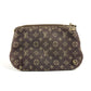LOUIS VUITTON M62997 モノグラムミニ ミニ ポシェット アクセソワール ポーチ チェーン アクセサリーポーチ ハンドバッグ モノグラムミニキャンバス レディース フザン ブラウン