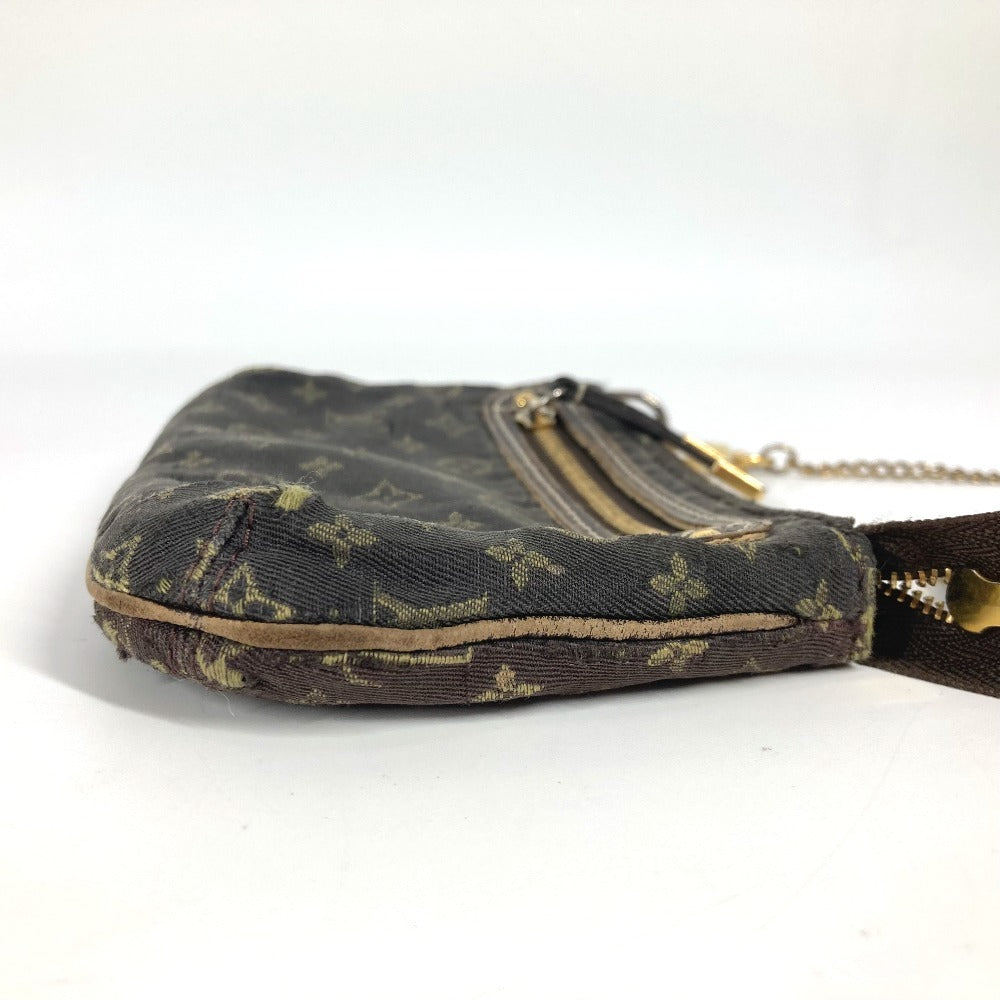 LOUIS VUITTON M62997 モノグラムミニ ミニ ポシェット アクセソワール ポーチ チェーン アクセサリーポーチ ハンドバッグ モノグラムミニキャンバス レディース フザン ブラウン