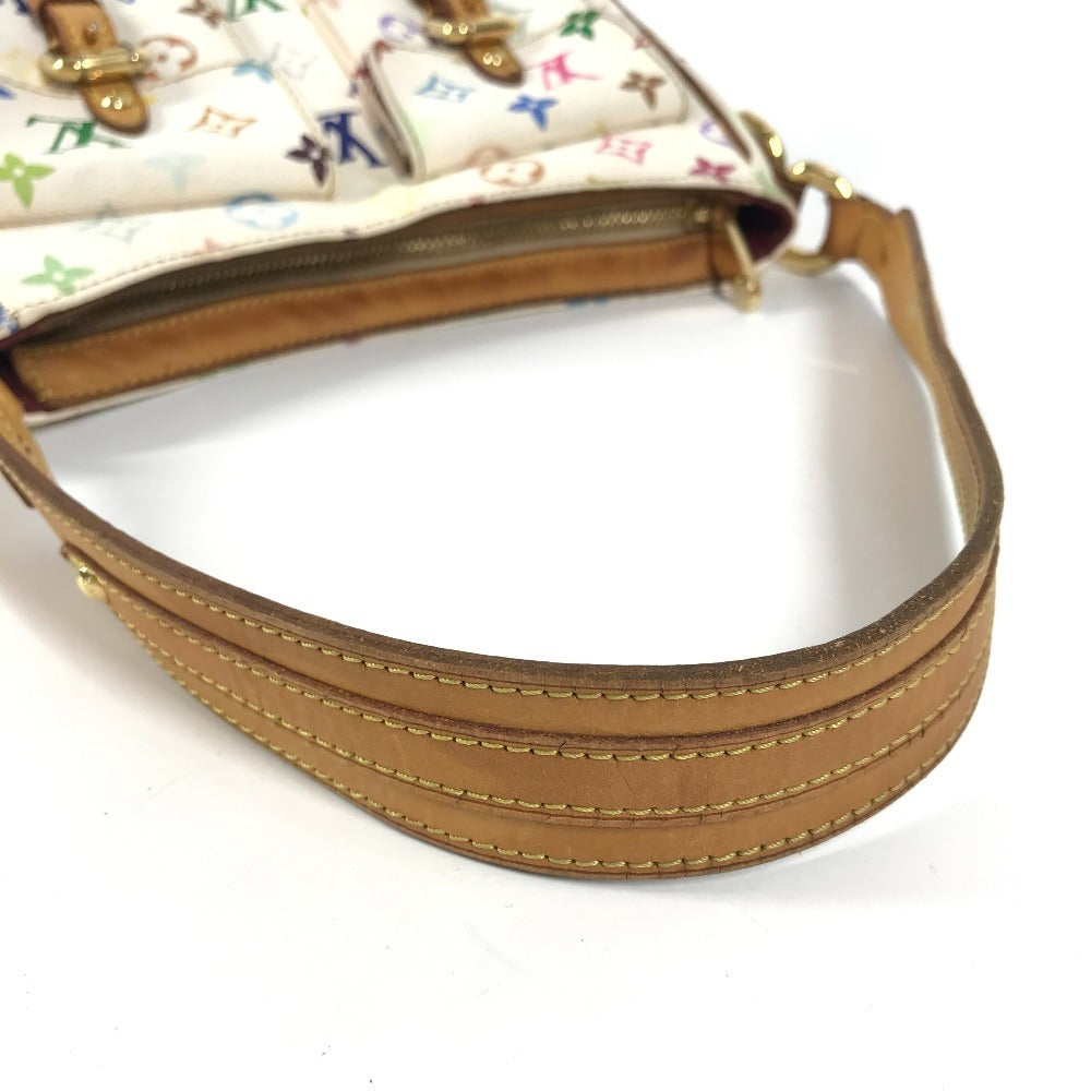 LOUIS VUITTON M40053 モノグラム マルチカラー ロッジＰＭ 肩掛け カバン ショルダーバッグ モノグラムマルチカラーキャンバス レディース ブロン ホワイト