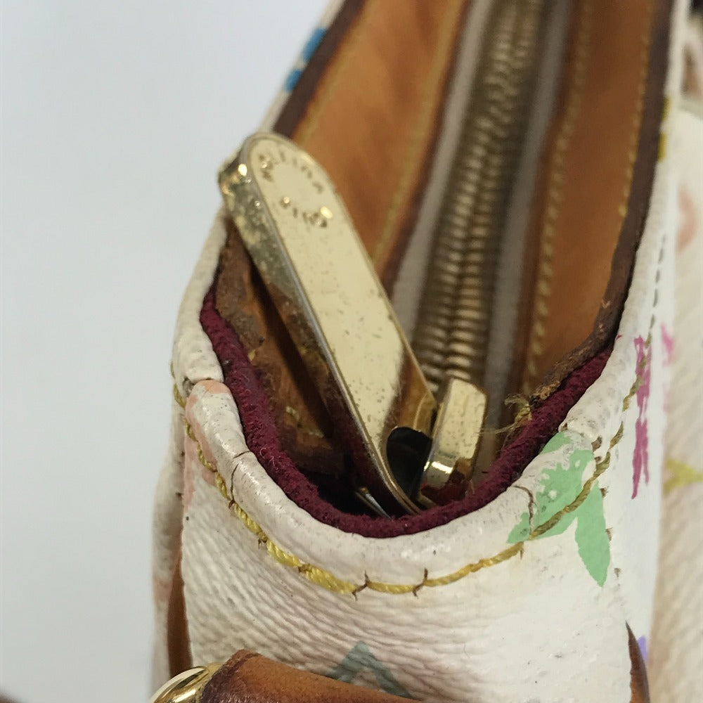 LOUIS VUITTON M40053 モノグラム マルチカラー ロッジＰＭ 肩掛け カバン ショルダーバッグ モノグラムマルチカラーキャンバス レディース ブロン ホワイト