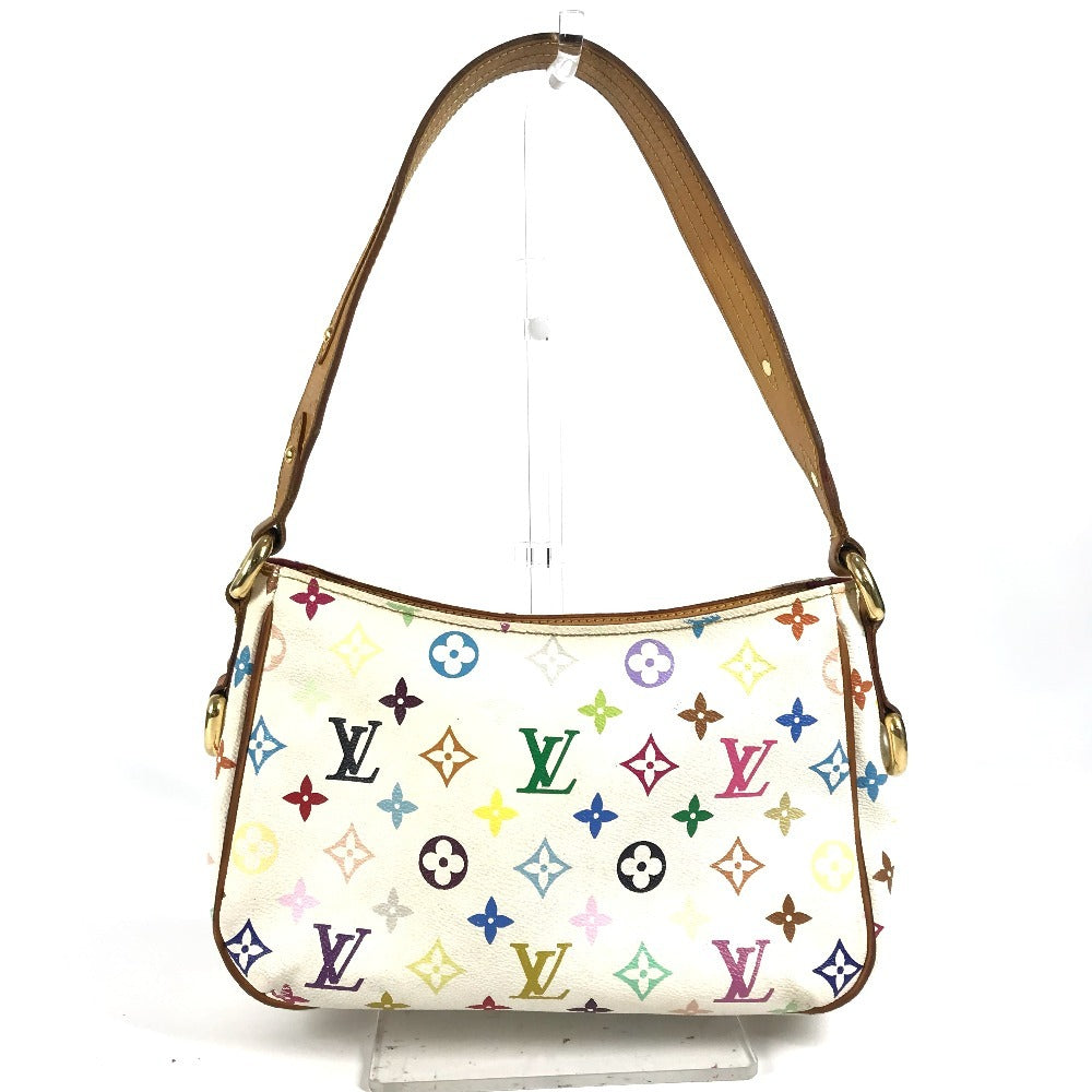 LOUIS VUITTON M40053 モノグラム マルチカラー ロッジＰＭ 肩掛け カバン ショルダーバッグ モノグラムマルチカラーキャンバス レディース ブロン ホワイト