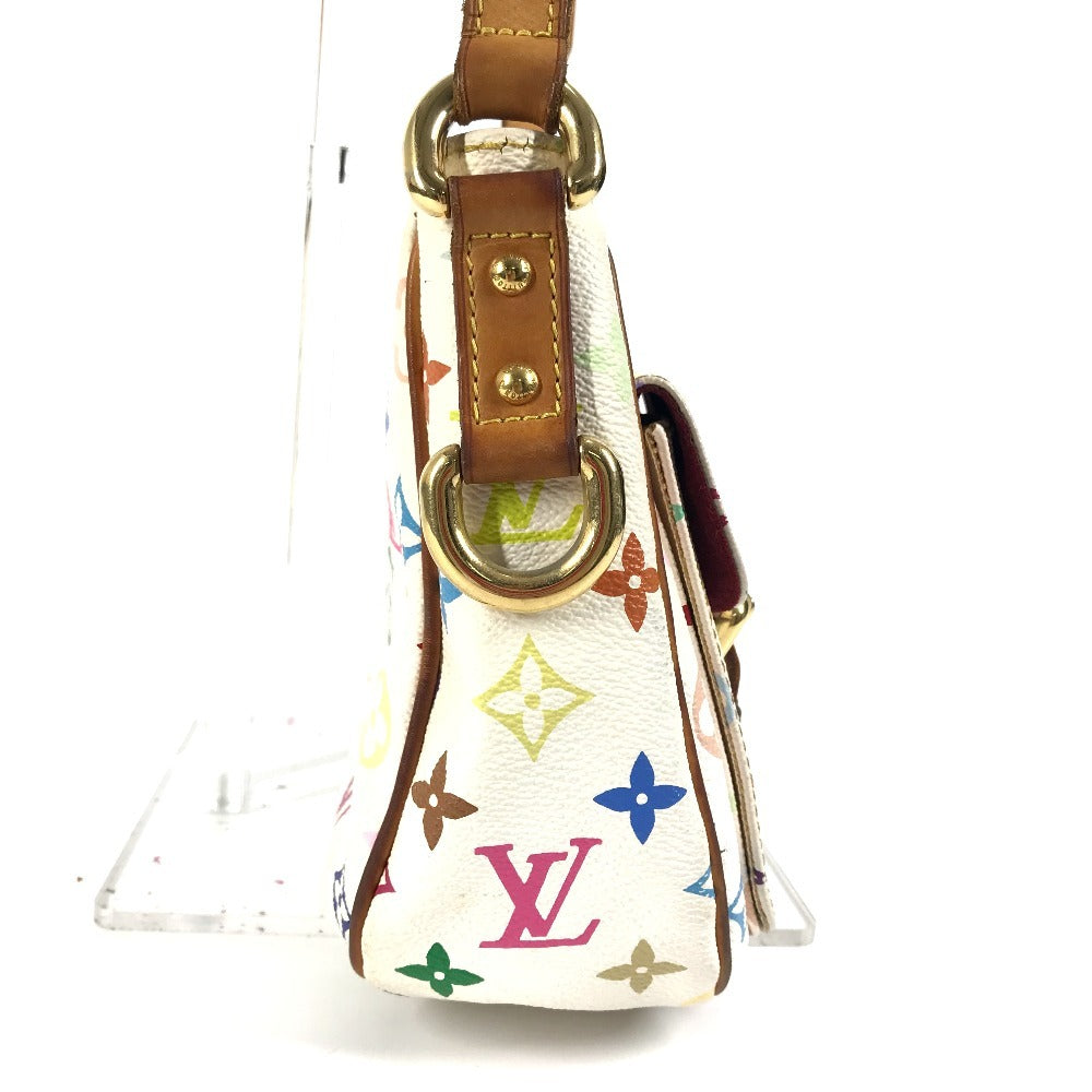 LOUIS VUITTON M40053 モノグラム マルチカラー ロッジＰＭ 肩掛け カバン ショルダーバッグ モノグラムマルチカラーキャンバス レディース ブロン ホワイト