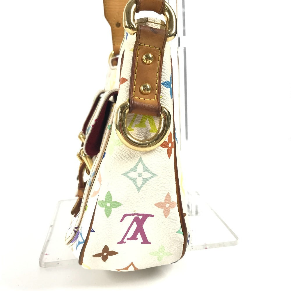LOUIS VUITTON M40053 モノグラム マルチカラー ロッジＰＭ 肩掛け カバン ショルダーバッグ モノグラムマルチカラーキャンバス レディース ブロン ホワイト